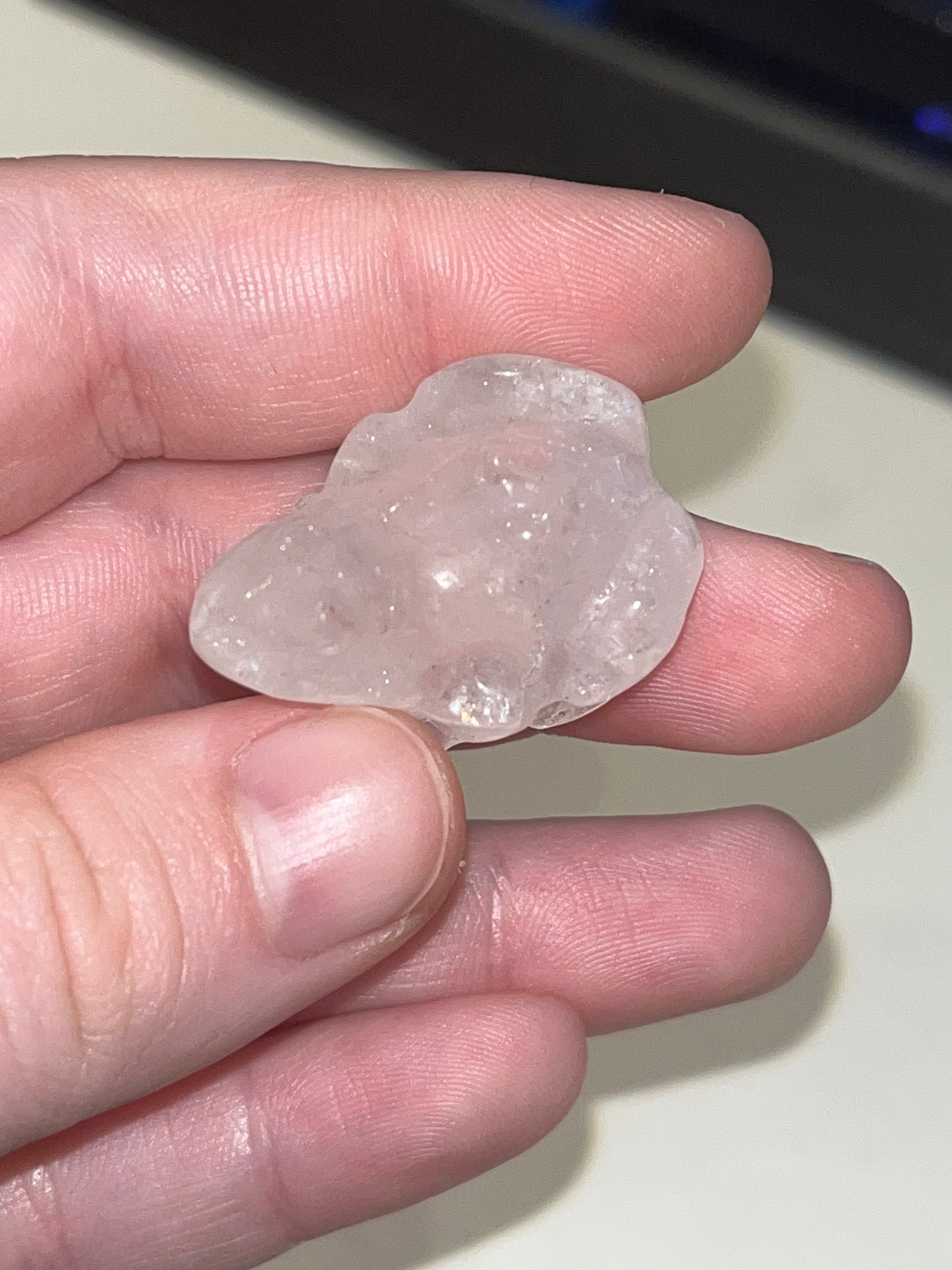 Quartz Frog Carving