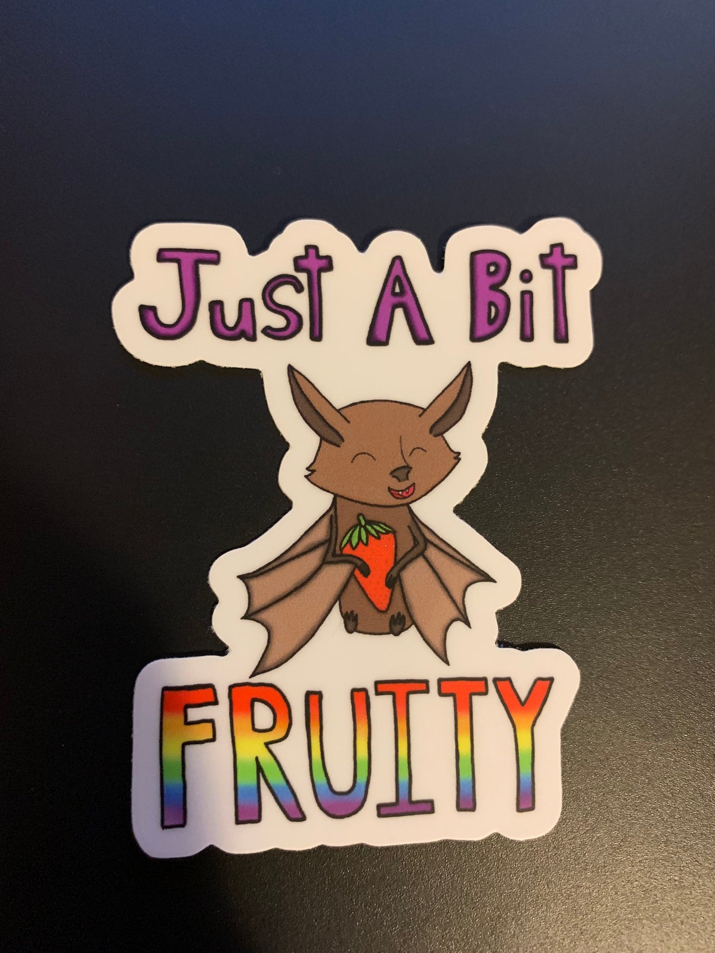Fruity Bat Sticker / Acrylic Pin