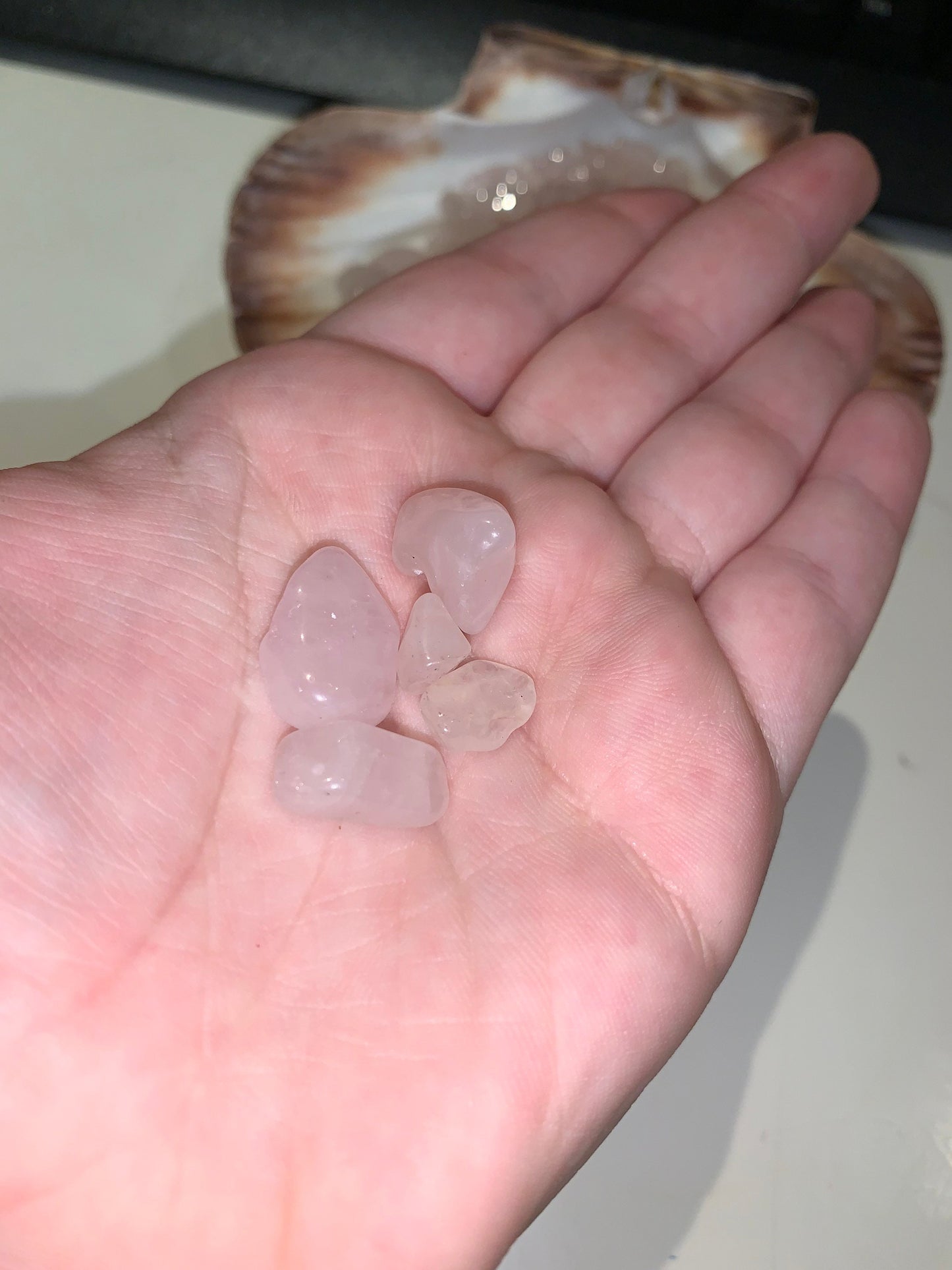 5 Rose Quartz Small Tumbles