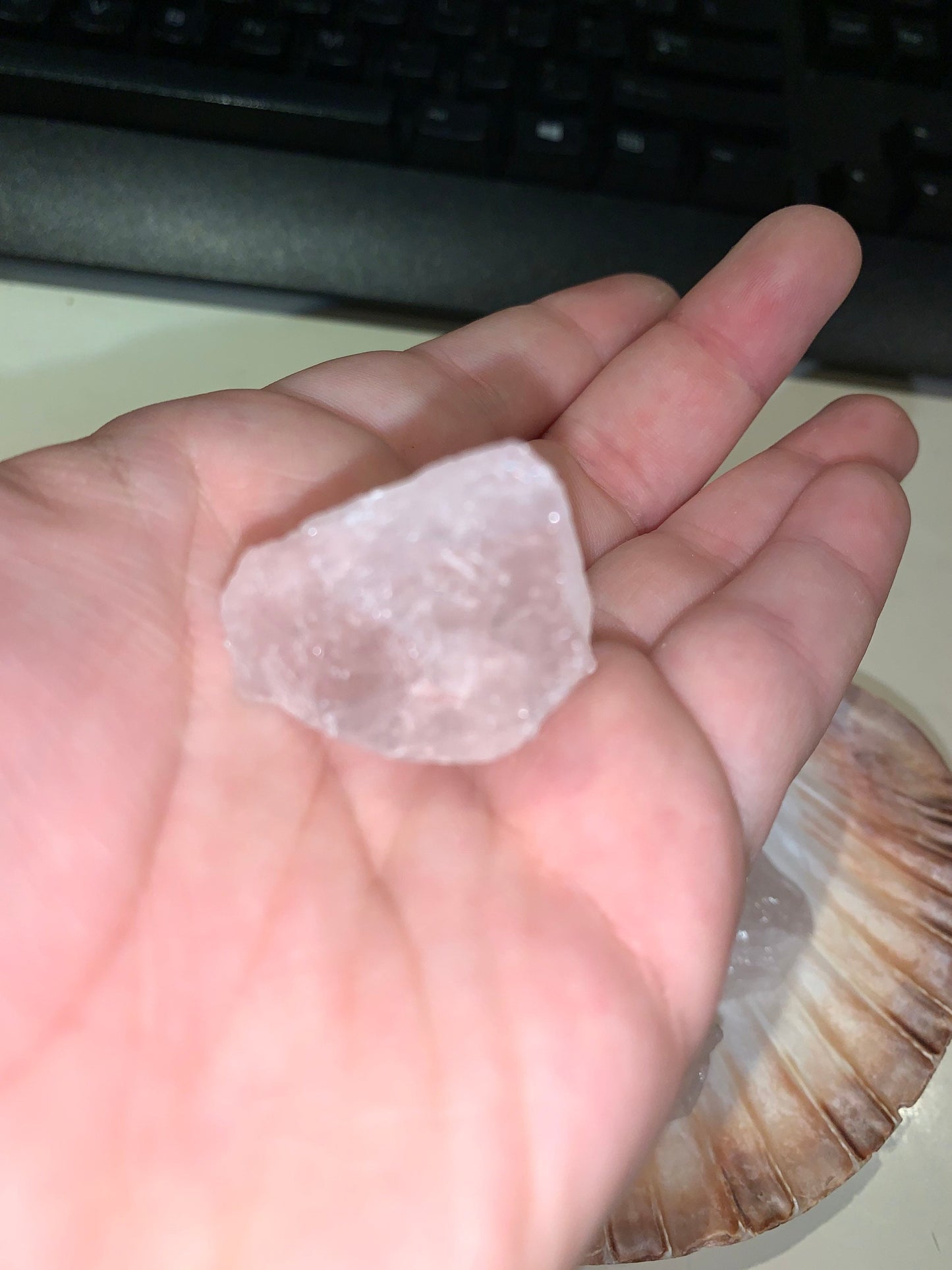 1 Raw Rose Quartz Chunk