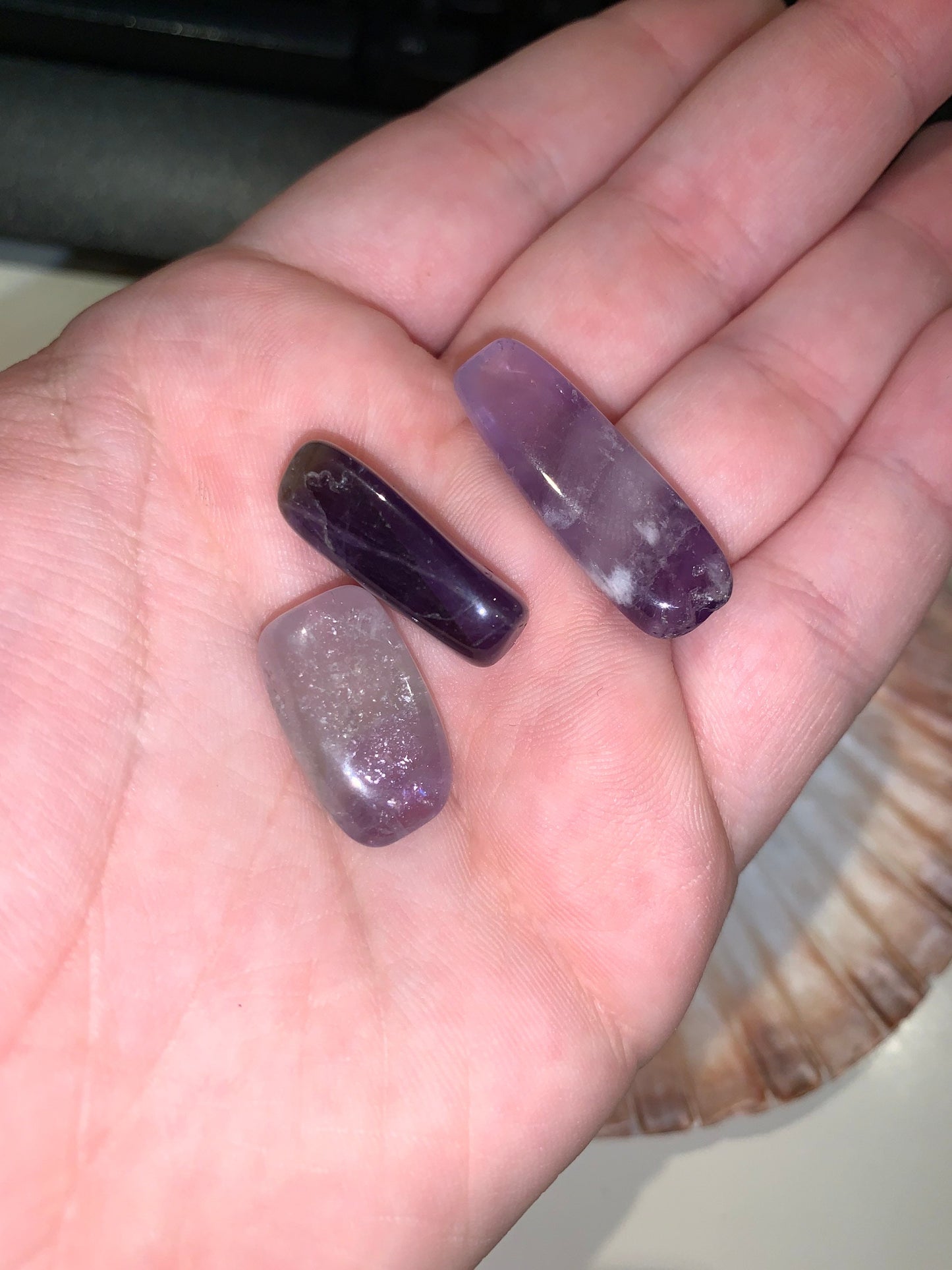 3 Amethyst Tumbles