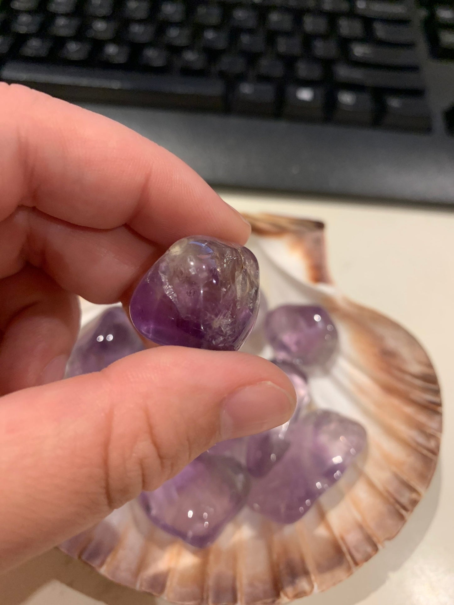 Amethyst Tumbles Medium and Large