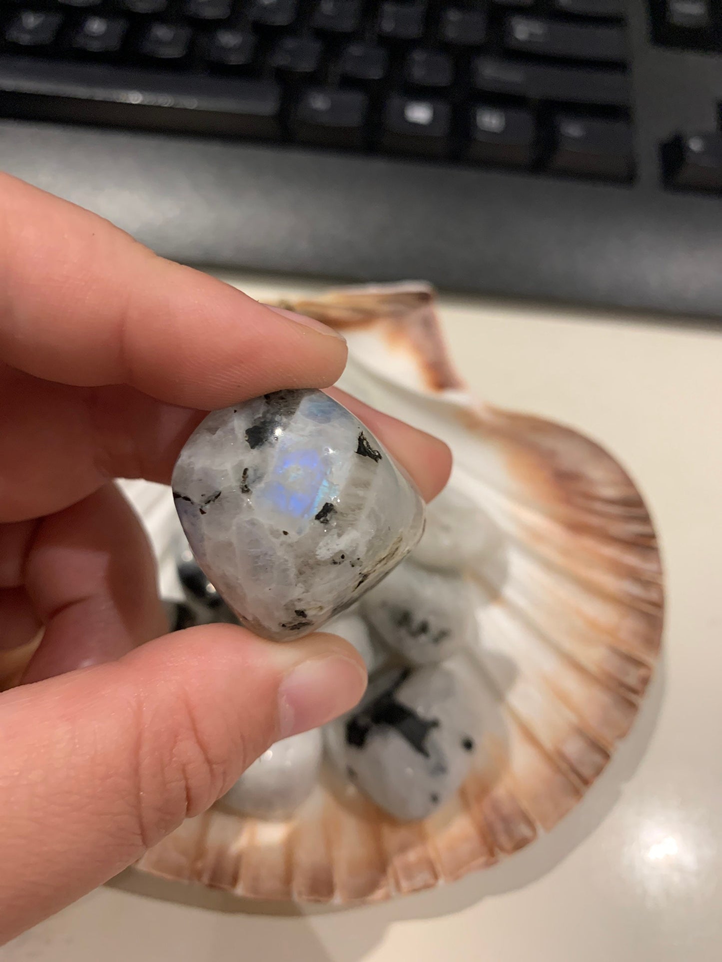 Rainbow Moonstone Tumbles