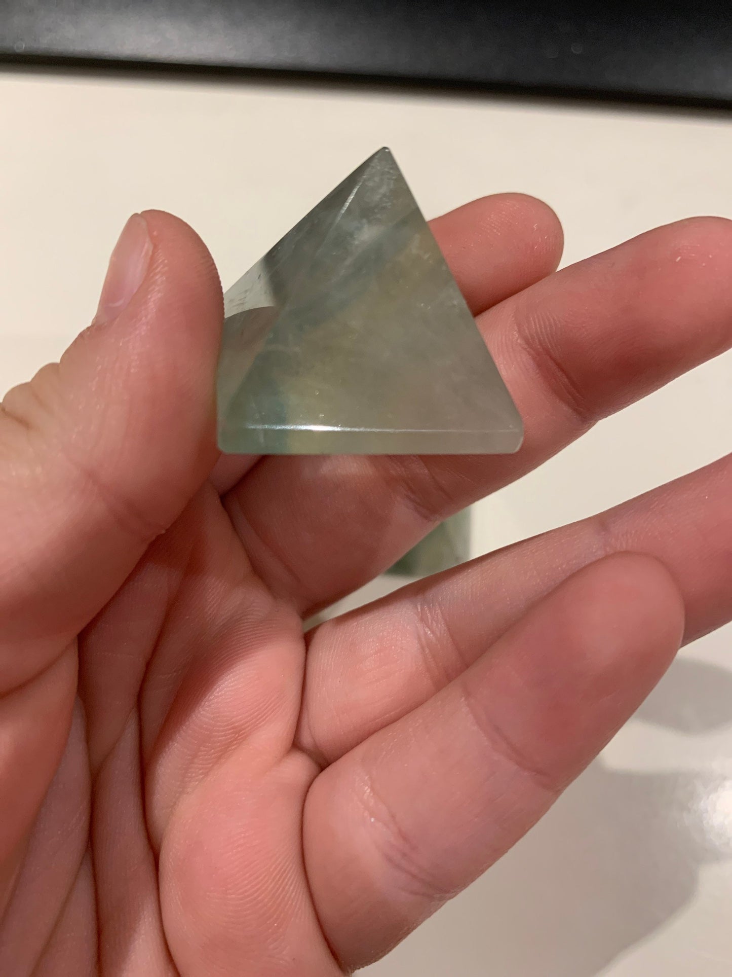 Rainbow Fluorite Pyramid