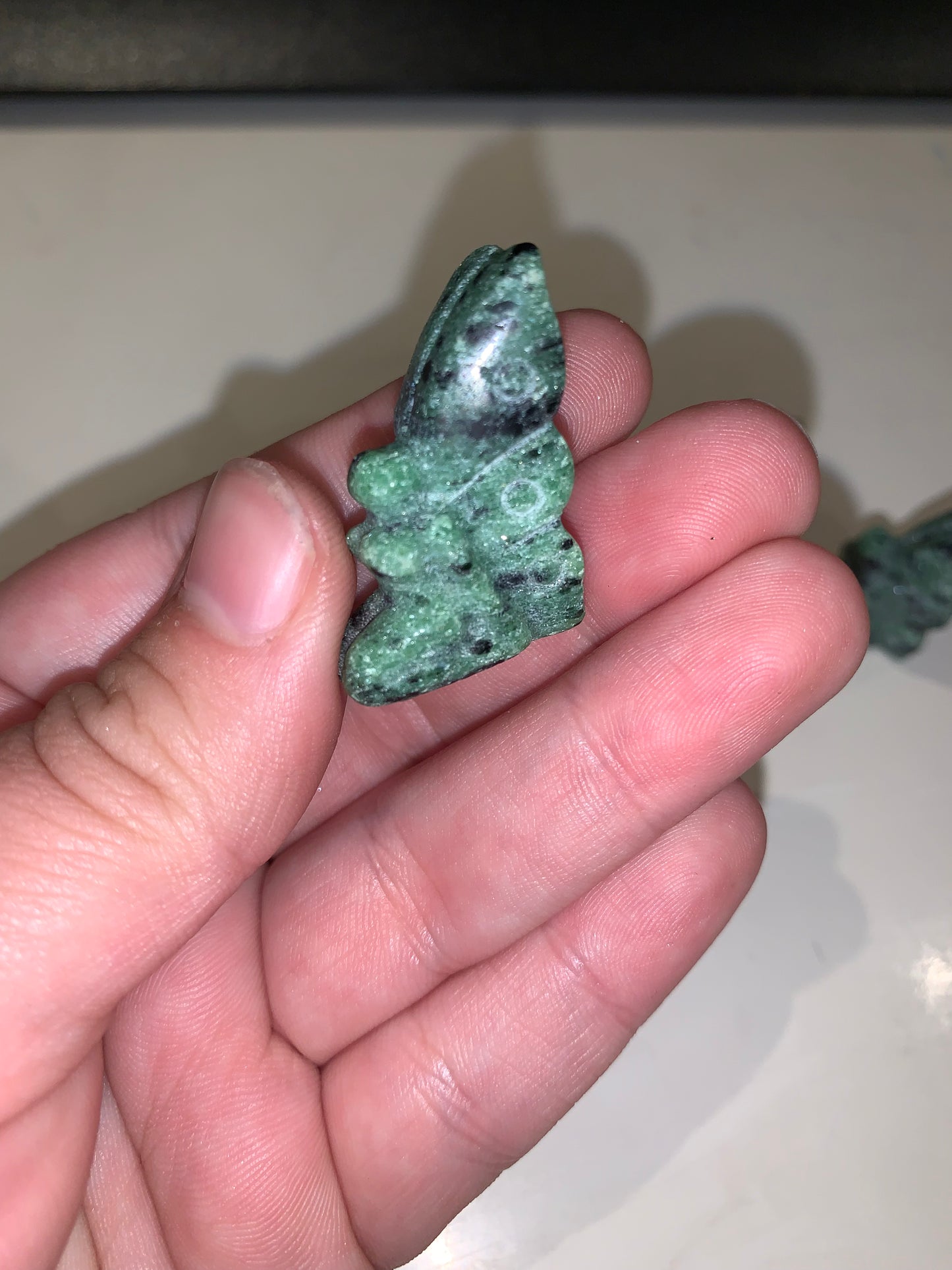 Ruby in Zoisite Fairy Carving