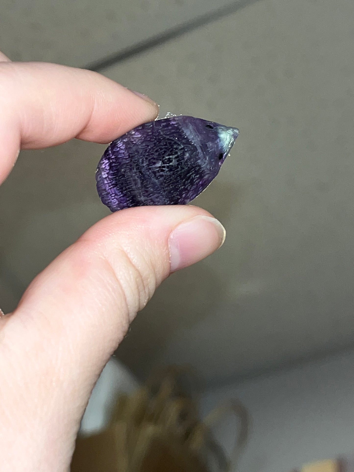 Fluorite Hedgehog Carving