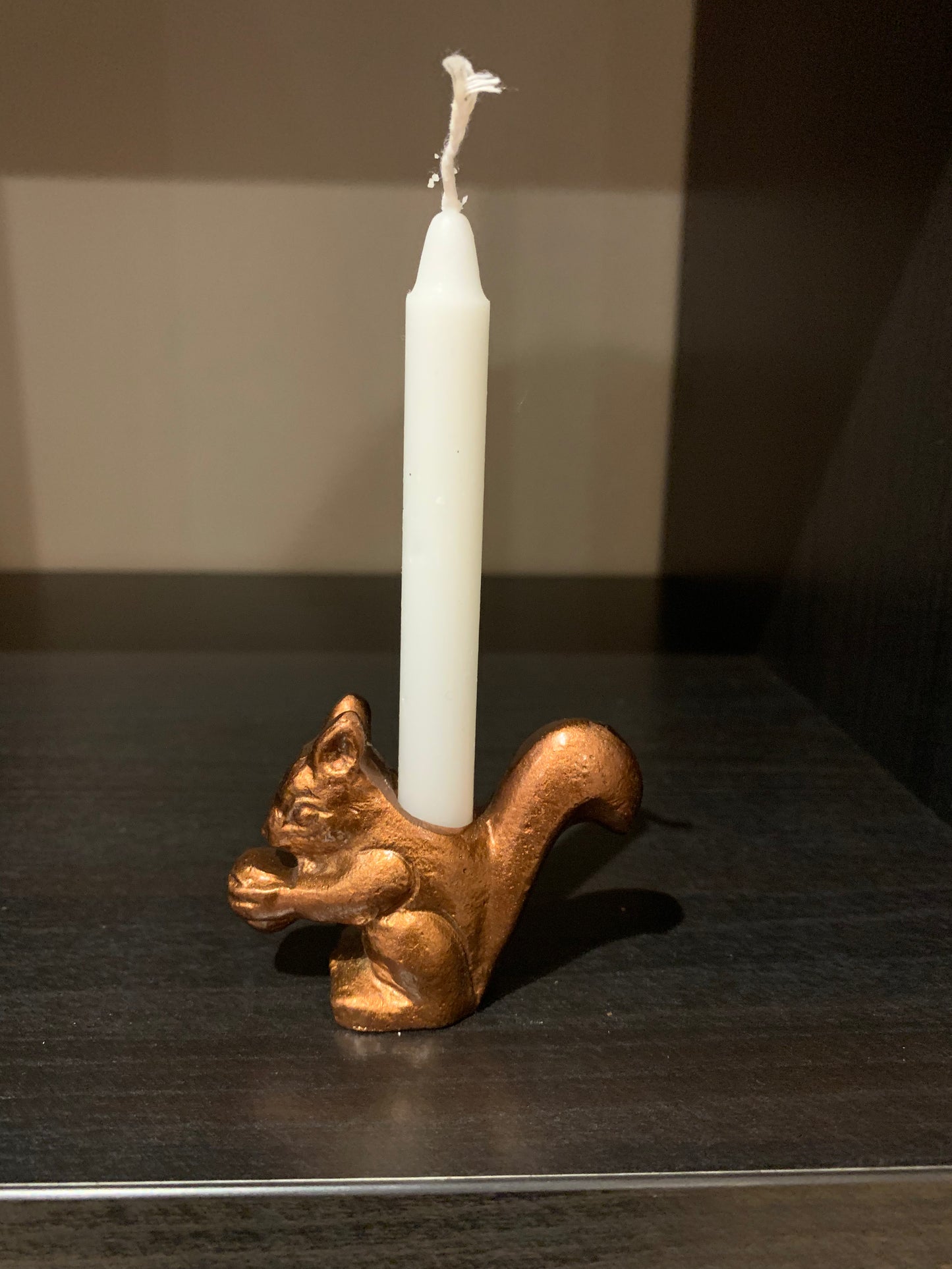 Squirrel Spell Candle Holder