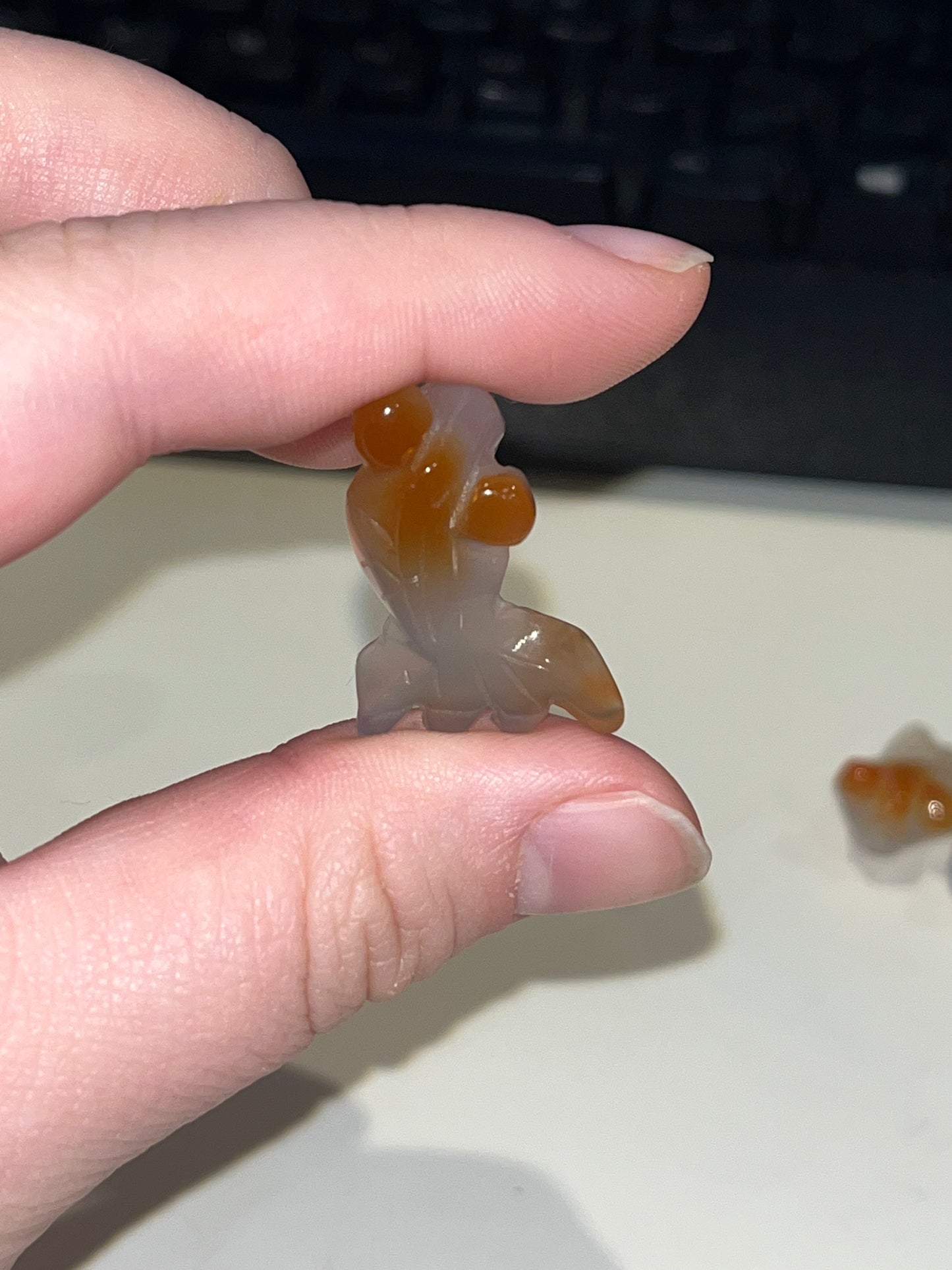 Carnelian Mini Fish Carving