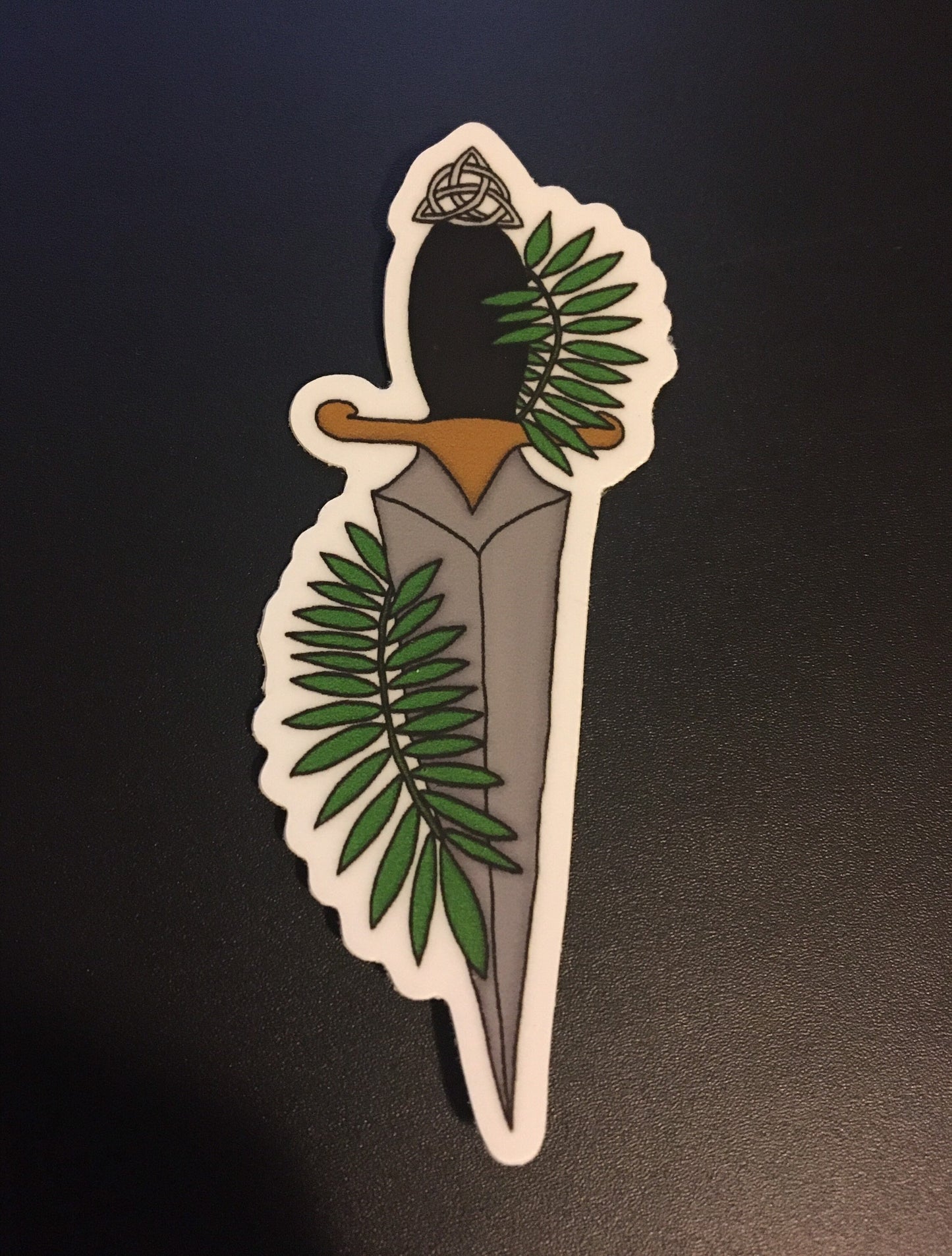 Triquetra Dagger Sticker / Acrylic Pin