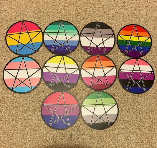 Pride Pentacle Stickers