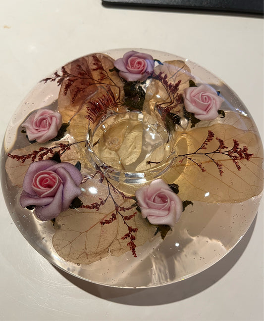 Flower Illusion Tealight Candle Holder