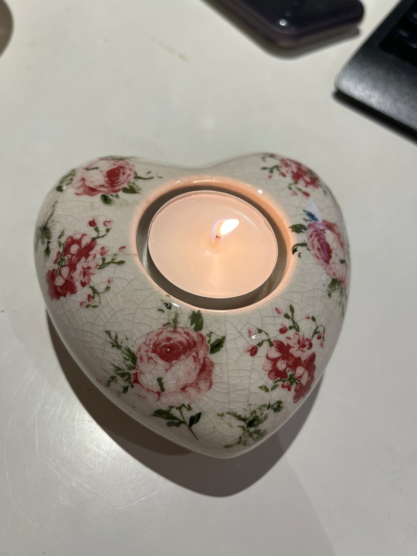 Mosaic Heart Tealight Holder