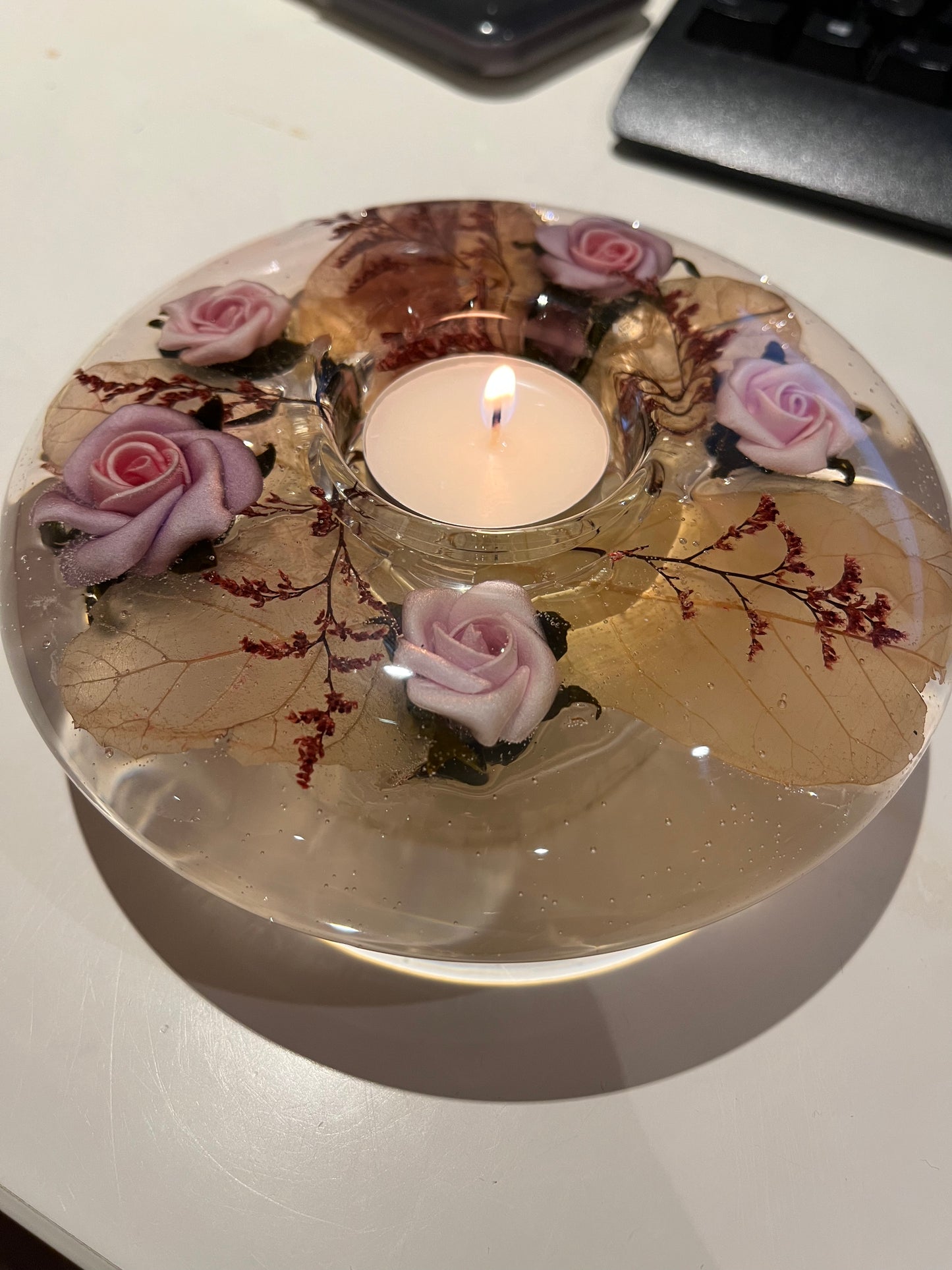 Flower Illusion Tealight Candle Holder